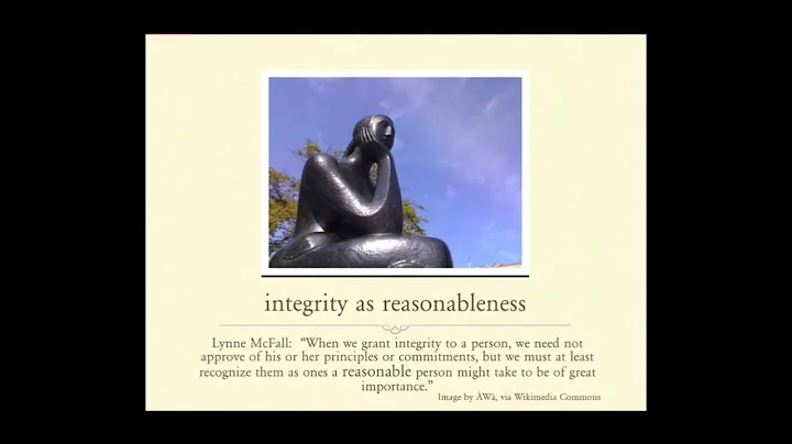A Few Questions about Integrity: Elizabeth Schiltz...