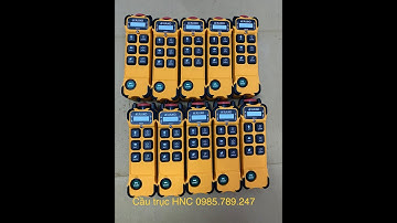 Giới thiệu Bộ phát (Tay bấm) Điều khiển từ xa cầu trục K600 Juuko ĐàiLoan - Mua hàng LH:0985.789.247