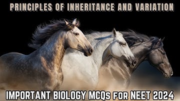 IMPORTANT BIOLOGY MCQs for NEET 2024 || Principles of Inheritance and Variation || by Shiksha House