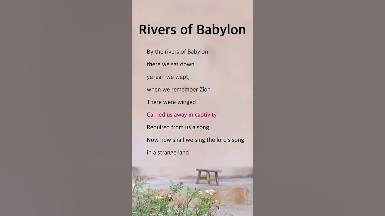 Rivers of Babylon | Boney M. #lyrics Rivers of Babylon | Boney M. #lyrics
