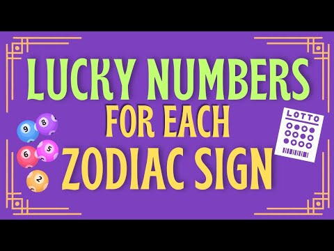 Lucky Numbers for Each Zodiac Sign - YouTube