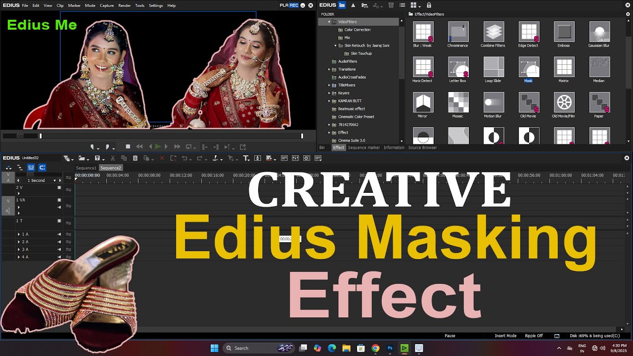 Edius Masking Effect | Creative Masking Transition In Edius | edius ...