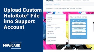 Upload Custom HoloKote® File into Support Account
