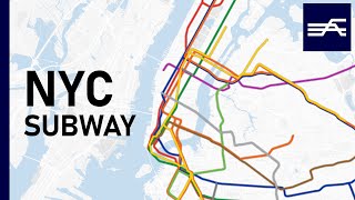 Анимация расширения Метро Нью-Йорка 1868-2020
