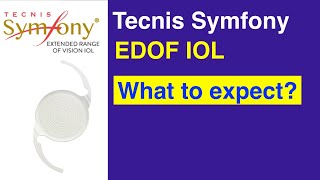 Tecnis Symfony EDOF IOL - what to expect. Dr. Ante Barisic