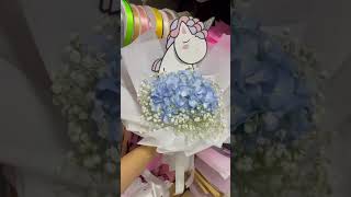 Hydrangea Unicorn Flower bouquet | Flower Bouquet | 鲜花｜礼物｜花束｜每日配送｜Huamama | Singapore Flower Shop