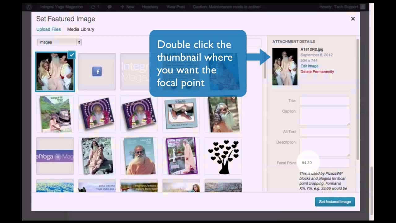 Focal Point Add Adding Focal Point to Existing Featured Images - YouTube