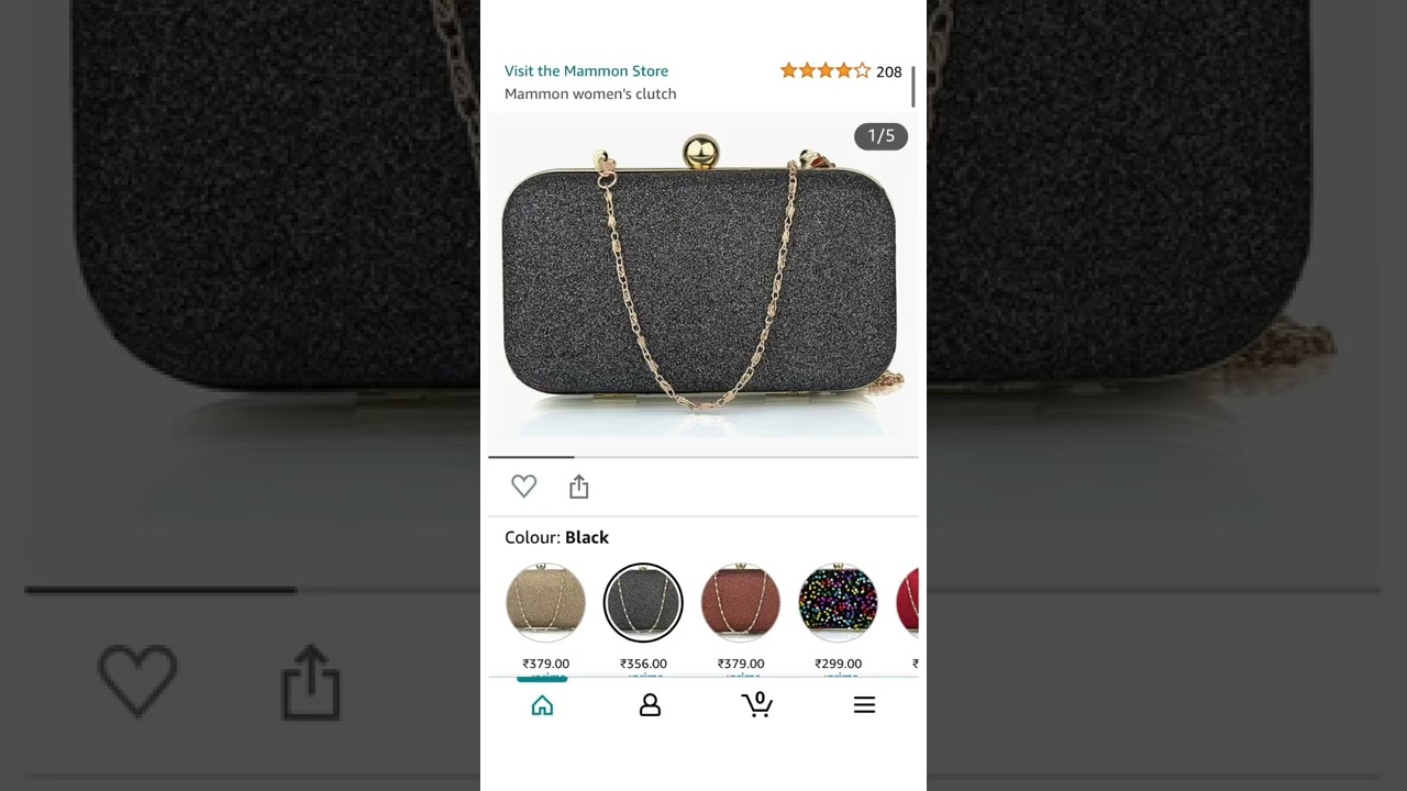 Clutch under 300 from Amazon 