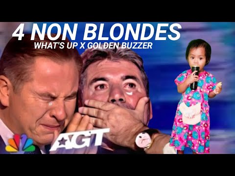 Golden Buzzer: Simon Cowell Crying To Hear The Song What's Up Homeless On The Big World Stage