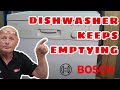 Bosch dishwasher keeps emptying and filling, how to diagnose the fault and replace parts