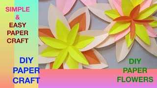 DIY - Paper Flower Craft For Decoration / Accent