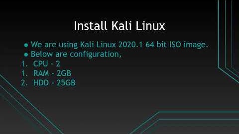 How to install kali linux 2020 on VMware workstation 15.