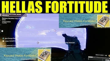 Destiny 2 - how to use hellas fortitude keycard (exotic chest location)