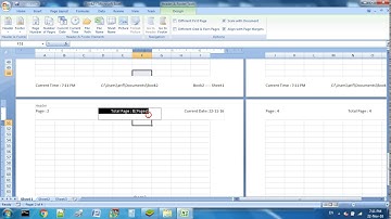 Header and Footer In MS Excel 2007