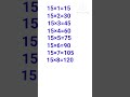 Table of 15,15 ka table,table,15 का टेबल #shortvideo #ytshorts #trending #crazybache