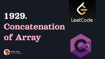 1929. Concatenation of Array: | C# Solution | Leetcode #LeetCode #CSharp #Algorithm #Programming