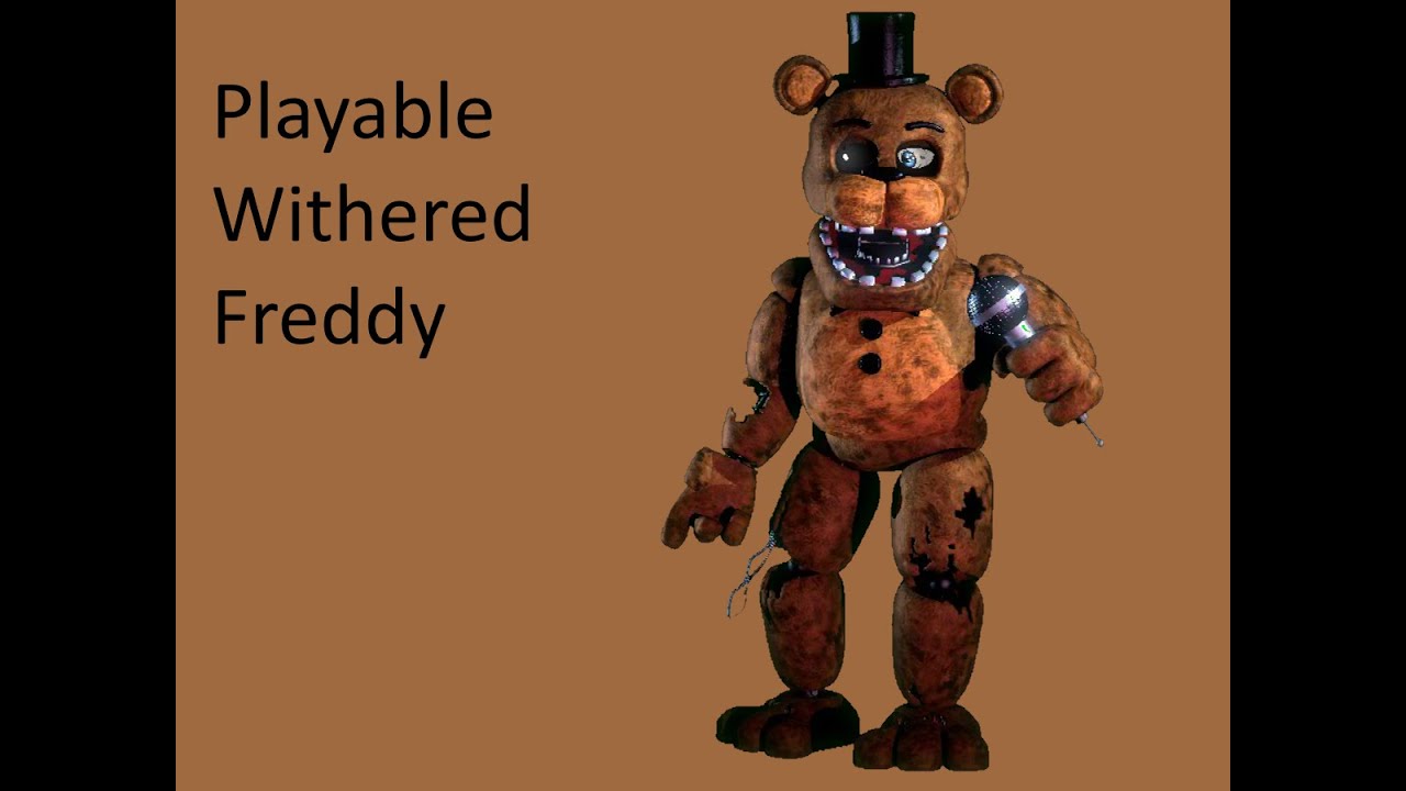 Playable Withered Freddy [Friday Night Funkin'] [Mods]