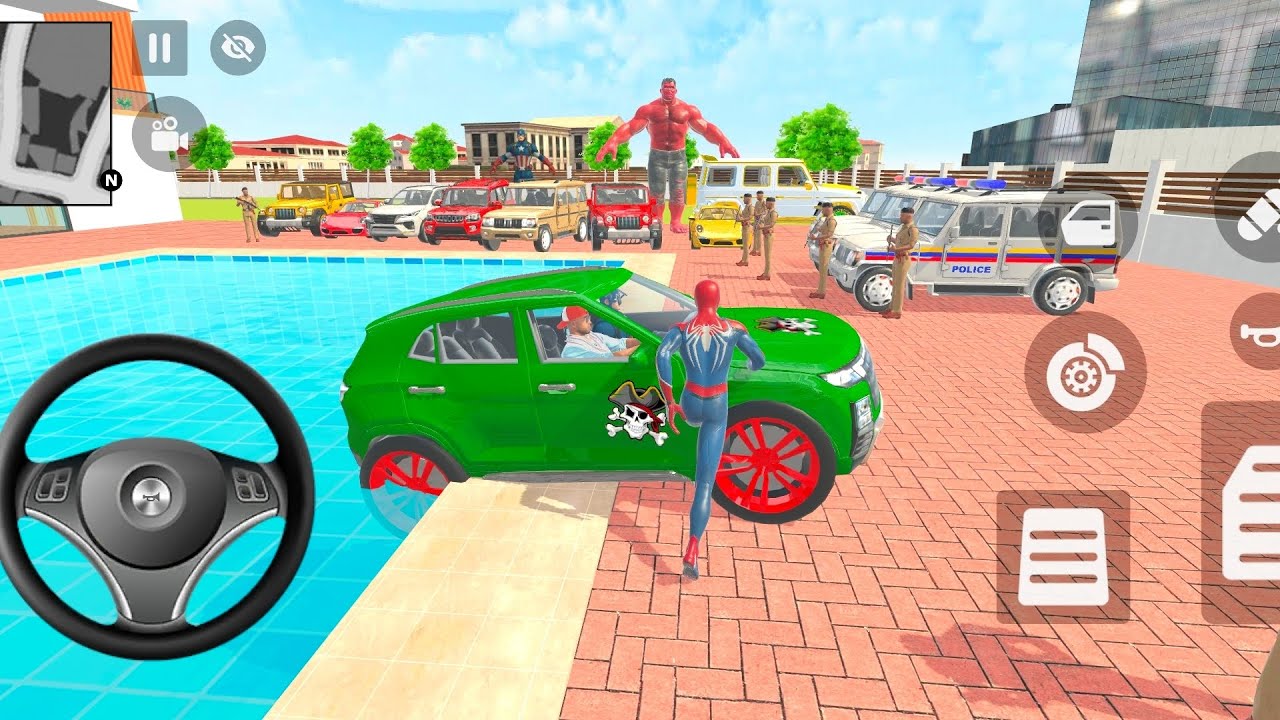 🤑Indian Thift Auto Simulator🤩 Indian Showroom Purchase 🥺Modify Spider-man & Car🥳Game🎮!!