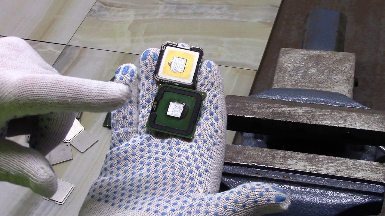 Скальпируем процессоры. Золото в процессорах.