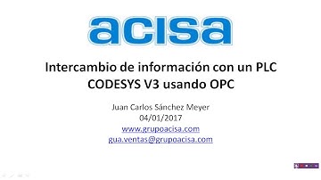 PLC CODESYS V3 usando OPC, Parte 1