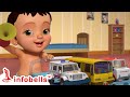 Playing with Vehicle Toys - Going to School Pretend Play | Kids Cartoons | Infobells