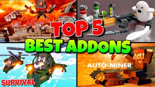TOP 5 Best Addons/Mods For Minecraft Pocket Edition Survival | MCPE | Addons/Mods screenshot 1