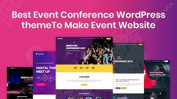 Best Event Conference WordPress theme To Make Event Website