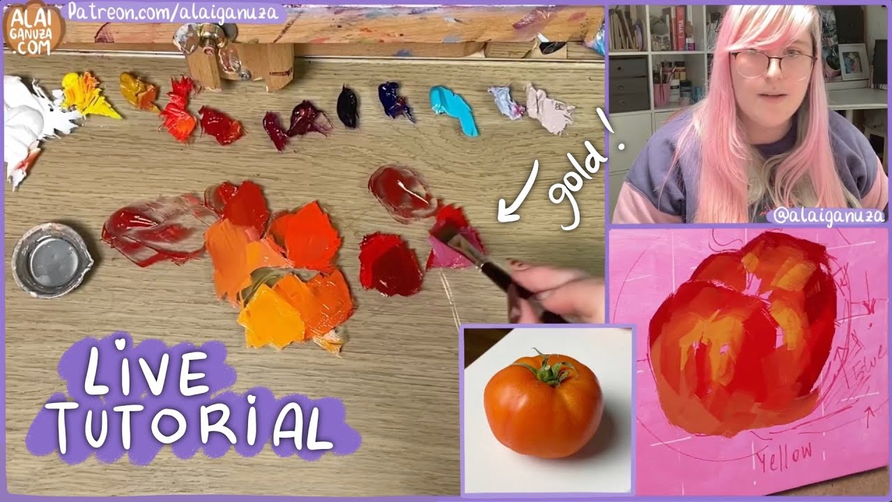 Live 01 Highlights EASY Part GOLD tips for a fast and easy oil PAINTING! YouTube