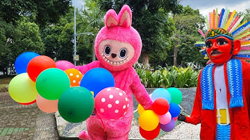 LIVE !!! BALONKU ADA LIMA mix BECAK dan NAIK DELMAN ISTIMEWA 👉 ONDEL ONDEL feat BADUT LABUBU JOGET