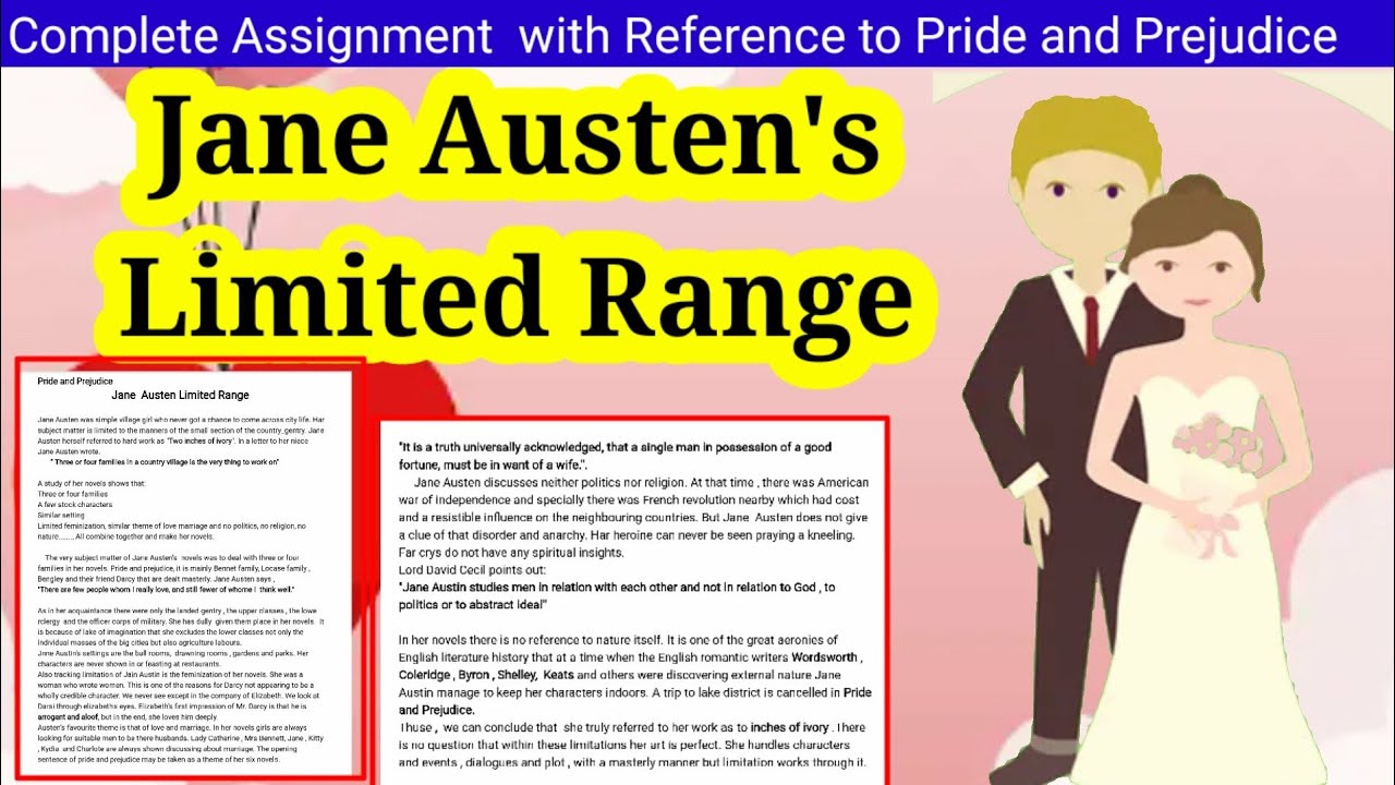 Jane Austen's Limited Range Pride and Prejudice YouTube