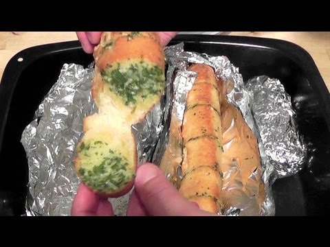 How to make GARLIC BREAD baguette recipe | simple snack food