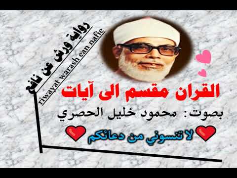 سورة الحشر الآية آية رقم 12    محمود الحصري رواية ورش عن نافع