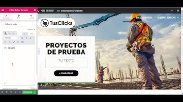 Editar textos e imágenes con Elementor