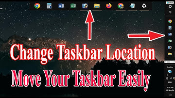 Move Taskbar to Top, Left, Right & Bottom of the Screen . #taskbar #windows