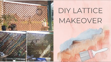 DIY Lattice makeover // inspiration for your privacy screen 🪴👩🏼‍🎨
