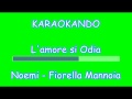 Karaoke duetti  lamore si odia  noemi  fiorella mannoia  testo 