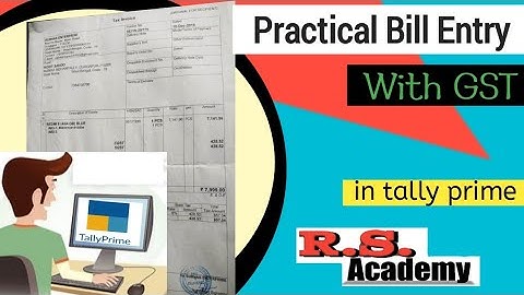Tally Prime-Bill entry in tallyprime|purchase entry withGST|sales entry withgst|Practical Bill Entry