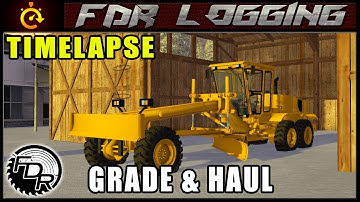 Winter Grade & Haul | Farming Simulator 2017 | Timelapse Logging