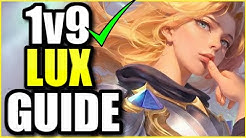 HOW TO LUX SUPPORT 1v9 FOR BEGINERS | League of Legends