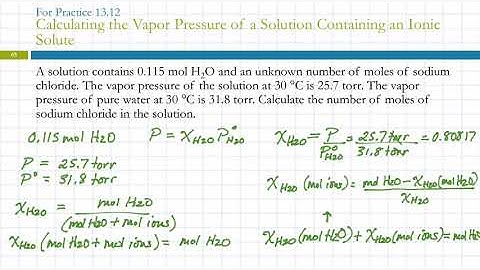 13.7 Colligative Properties of Strong Electrolyte Solutions