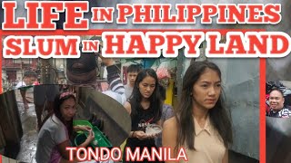 NONSTOP ACTION at THE BIGGEST SLUM in PHILIPPINES WALK AT HAPPY LAND TONDO MANILA