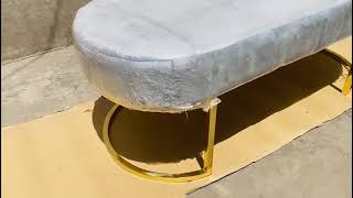 customized brass ottoman / brass furniture pakistan