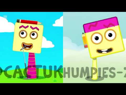 My Sprunki OC 38 And 38 V2 Numberblocks @Cactukk And @Thumpies-Z4gTowparison