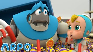 The Great Baby Candy CHASE!!! | ARPO The Robot | Funny Kids Cartoons | Kids TV Full Episodes