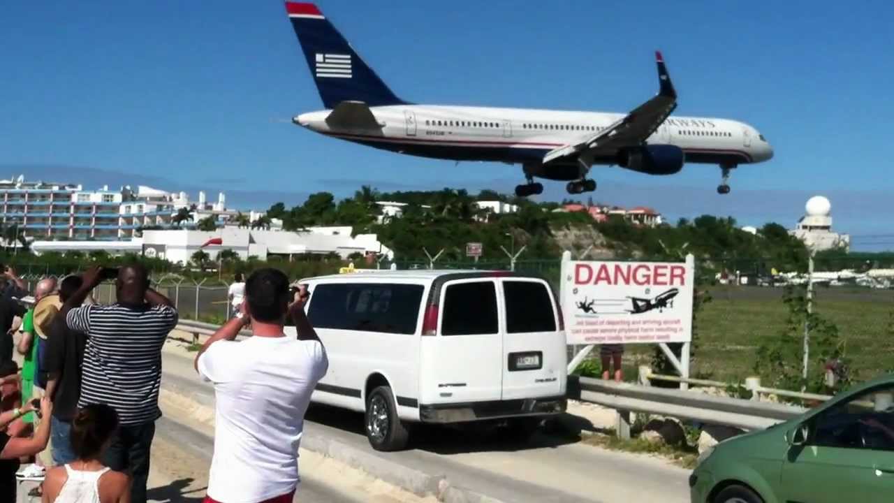 HD Awesome B757 Landing in St. Marteen