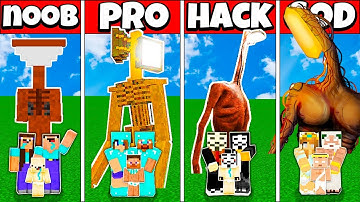 Minecraft Battle: FAMILY HEAD LIGHT HOUSE BUILD CHALLENGE NOOB vs PRO vs HACKER vs GOD - Animation