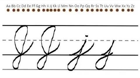 Cursive Letters Video Tutorials (15 of 33) J j