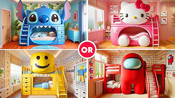 Would You Rather - Build Your Dream House 🏡🤑✨🦄 Blue, Pink, Gold or Red 🌈 Daily Quiz