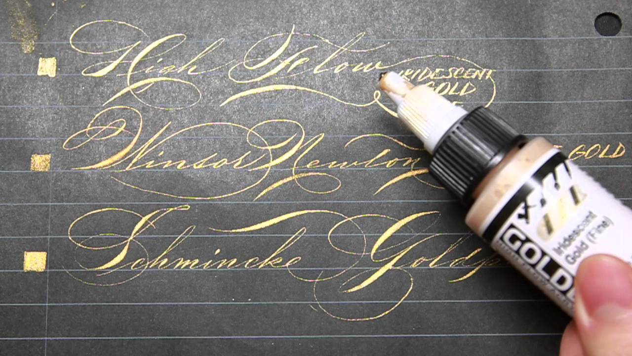 Guide to Gold: Gold Ink/Gouache/Pen Reviews for Calligraphers