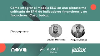 Cómo integrar el modelo ESG en una plataforma unificada de EPM. Caso Jedox.